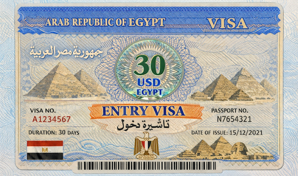 Egypt Tourist Visa Fees